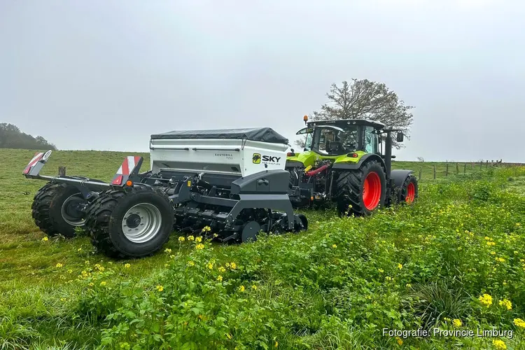 Speciale zaaimachine voor agrariërs in Zuid-Limburg