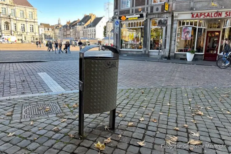 Opfrisbeurt voor prullenbakken in Maastrichtse binnenstad