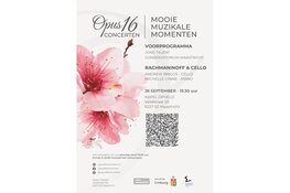 Seizoensopening 2026/2027 van Opus 16 Concerten met Michelle Lynne (piano) en Andrew Briggs (cello)